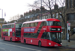 London Buses at Angel (3) - 8 February 2015