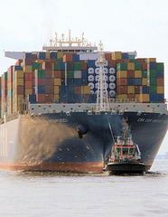 Container-Schiff >Amerigo Vespucci<