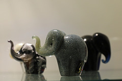 Three Glass Elephants 3