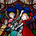 Detail of Stained Glass, Holy Trinity Church, Boar Lane, Leeds, West Yorkshire