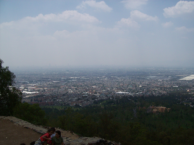 Vista parcial de Mèxic DF des del Cerro de La Estrella-Mèxic