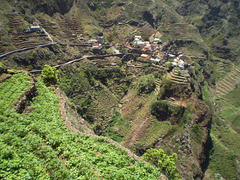 Rural village on the mountainside.