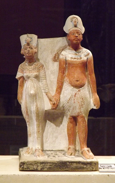 Akhenaten and Nefertiti in the Louvre, June 2013