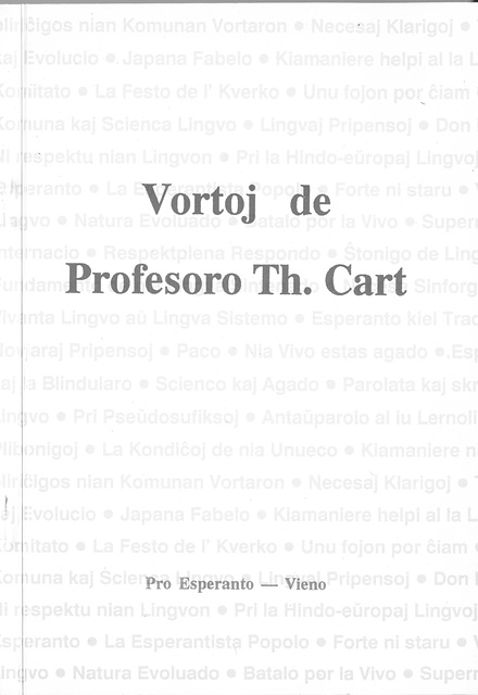 Cart, Vortoj, 1927, repr. 1990
