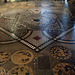Mosaic tiled marble floor