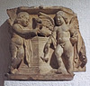 Fragment of a Sarcophagus with Two Cupids and an Altar in the Lugdunum Gallo-Roman Museum, October 2022