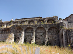 The Hemicycle Terrace in the Sancturary of Fortuna Primigenia in ancient Praeneste / modern Palestrina, June 2012