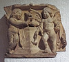 Fragment of a Sarcophagus with Two Cupids and an Altar in the Lugdunum Gallo-Roman Museum, October 2022