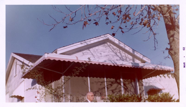 Cloyd in Front of the House, Xmas 1961