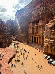 le rayon d'argent à Petra