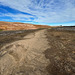 The path in the lava fields.