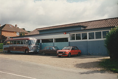 Preserved UDL 454 at the former Hardwick's garage in Snainton – 13 August 1994 (238-17)