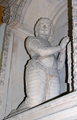 Memorial to Thomas Wentworth, 1st Earl of Strafford, Executed 1641, old Holy Trinity Church, Wentworth, South Yorkshire