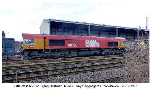 Biffa The Flying Dustman 66783 Day's Newhaven 29 12 2022