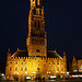 Brugge Belfort At Night