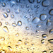 Raindrops on Car Window