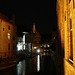 Brugge Canal View At Night