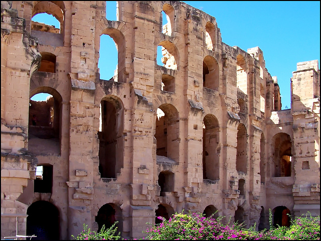 El Djem : Anfiteatro El Jem - il 3° nel mondo dopo  Colosseo e Capua