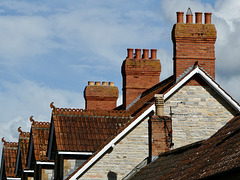 Orange ridges and chimneys