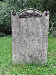 south mimms church, herts, c19 gravestone with cast iron detail