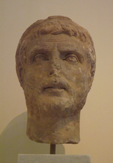 Portrait Head from Athens Probably of a Priest in the National Archaeological Museum of Athens, May 2014