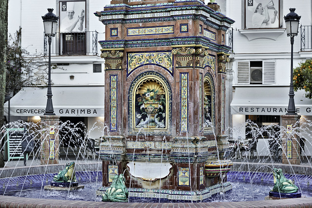 Frog Fountain, Take #2 – Plaza de España, Vejer de la Frontera, Cádiz Province, Andalucía, Spain