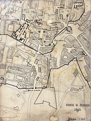 Perugia 2023 – Old Perugia with the outline of the Rocca Paolina