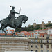 Lisbon, Statue of King João I and the Castle