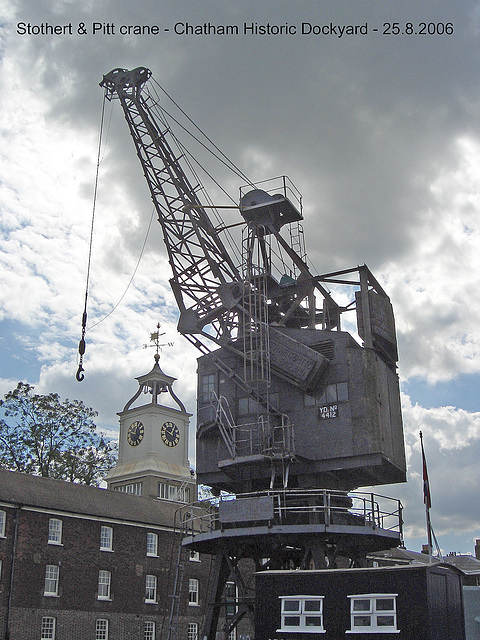 Stothert & Pitt crane - Chatham Historic Dockyard - 25 8 2006