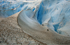 Briksdalsbreen Glacier detail, Aug 2005