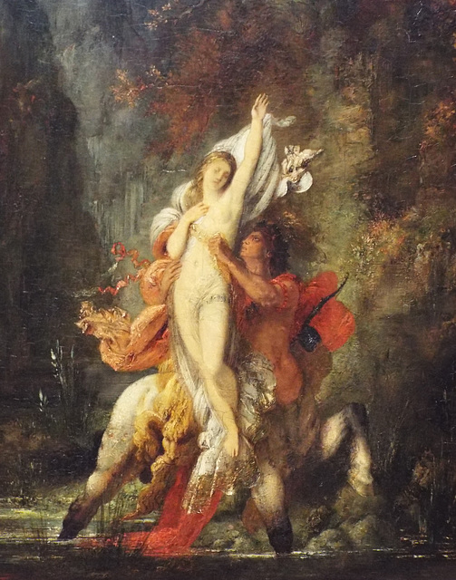 Detail of Autumn Dejanira by Moreau in the Getty Center, June 2016