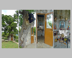 Greece - Agia Varvara, Saint Paisios tree church
