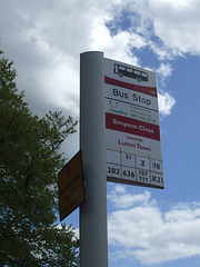 DSCF9068 - Bus stop, Dunstable Road, Luton - 30 April 2015