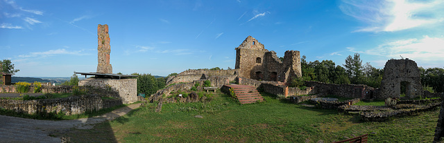 Panorama Burg Runding