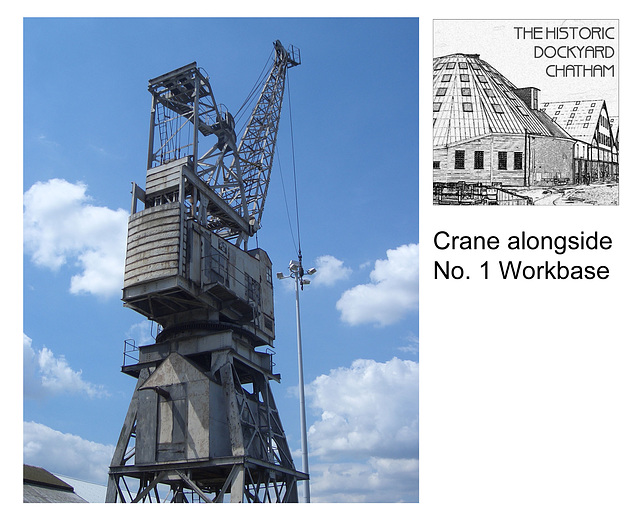Crane beside No1 Workbase Chatham 31 7 2007