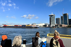On the ferry in Amsterdam
