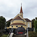Sicht auf die Alte Kirche am Friedhof Runding