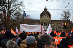 Pensions protests