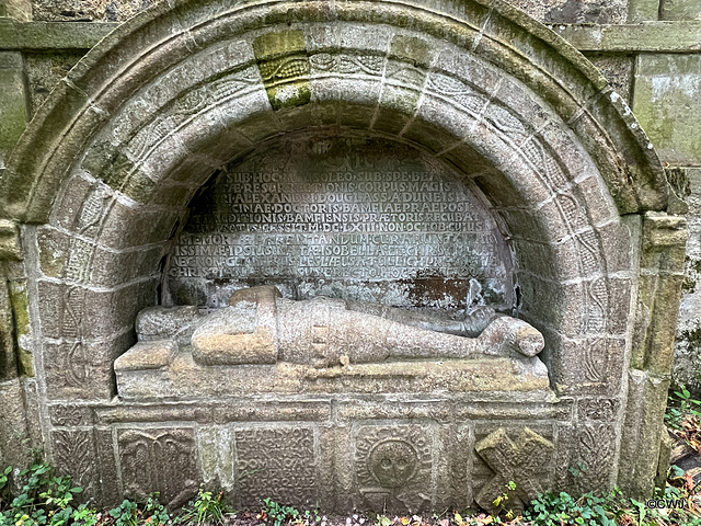 The tomb of a Provost of Banff who died in 1663.