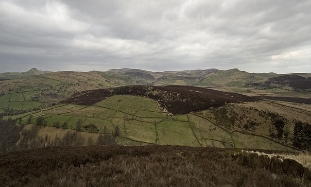 The Goyt Syncline from Roach End (x 2 vert. exagg.)