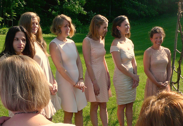 Bridesmaids in a Row