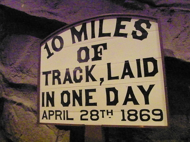 10 miles of track laid in one day