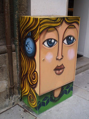 Electricity box - with eyes on the street.