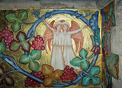 Phoebe Anna Traquair Murals of c1905, St Peter's Church, Clayworth, Nottinghamshire