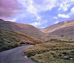 Driving Hardnott and Wrynose passes 1989