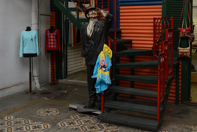 Buenos Aires, La Boca, Genre Scene with Dolls in the Souvenir Shop