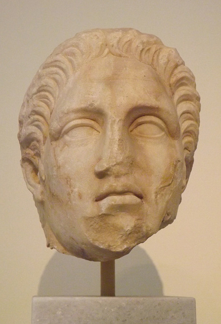Portrait Head of a Youth from the Time of Nero in the National Archaeological Museum of Athens, May 2014