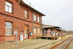 Neustadt-Glewe, ehemaliges Empfangsgebäude des Bahnhofs