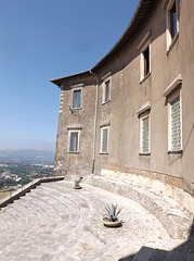 The Theatre and Barberini Palace in the Sanctuary of Fortuna Primigenia in ancient Praeneste / modern Palestrina, June 2012
