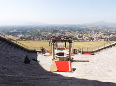 The Theatre in the Sanctuary of Fortuna Primigenia in ancient Praeneste / modern Palestrina, June 2012